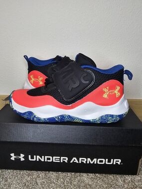 Under Armour Kids' Red & Black Athletic Shoes